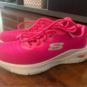 Skechers Women's Hot Pink Sneakers